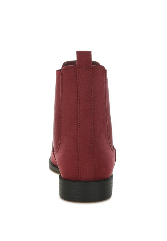 Ayasa Low Block Heel Chelsea Boots - FamilyClothes