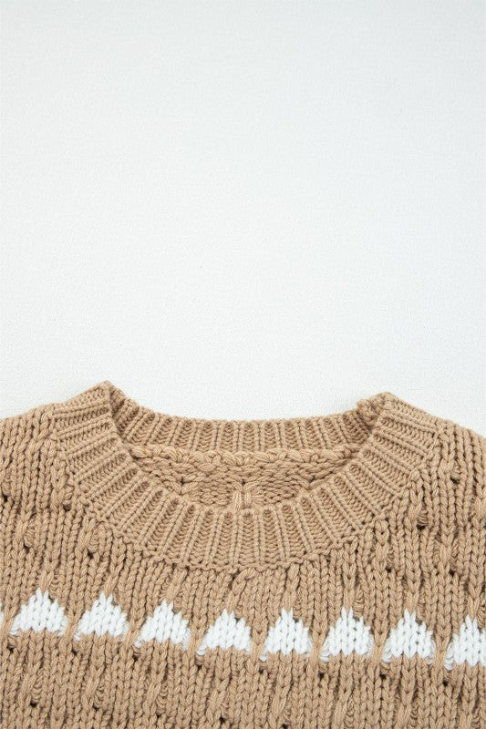 Avery Puff Sleeve Baggy Sweater - FamilyClothes