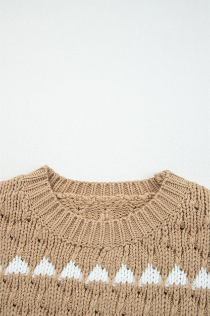 Avery Puff Sleeve Baggy Sweater - FamilyClothes