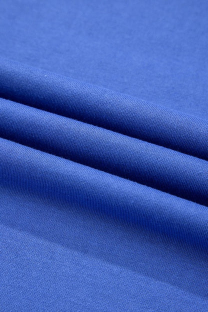 Varsity Stripe Long Sleeve Sweatshirt Dress - FamilyClothes