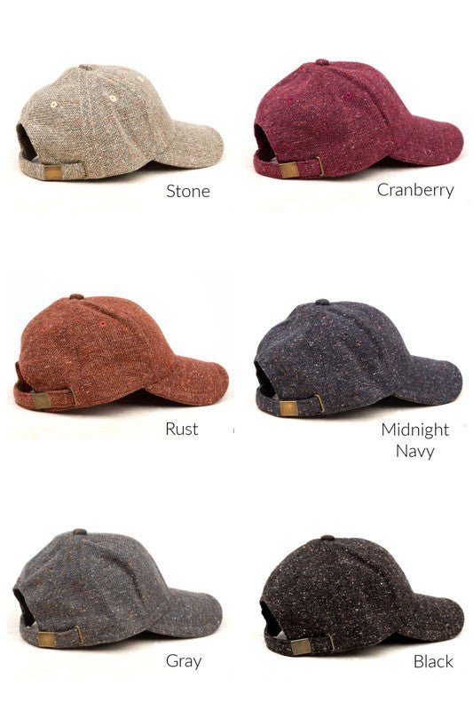 Fall Tweed Ball Cap - FamilyClothes