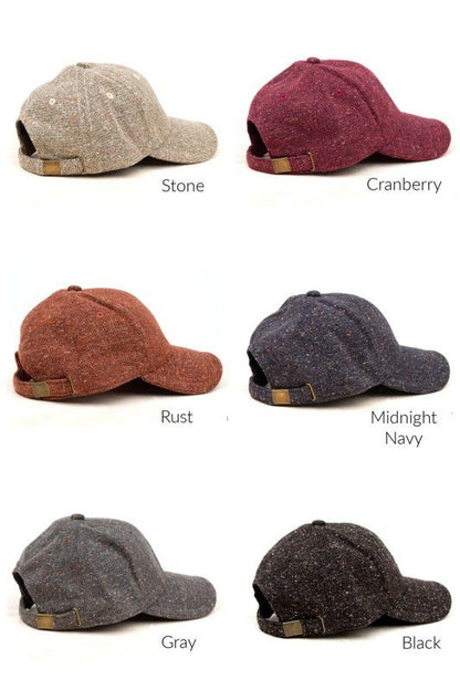 Fall Tweed Ball Cap - FamilyClothes