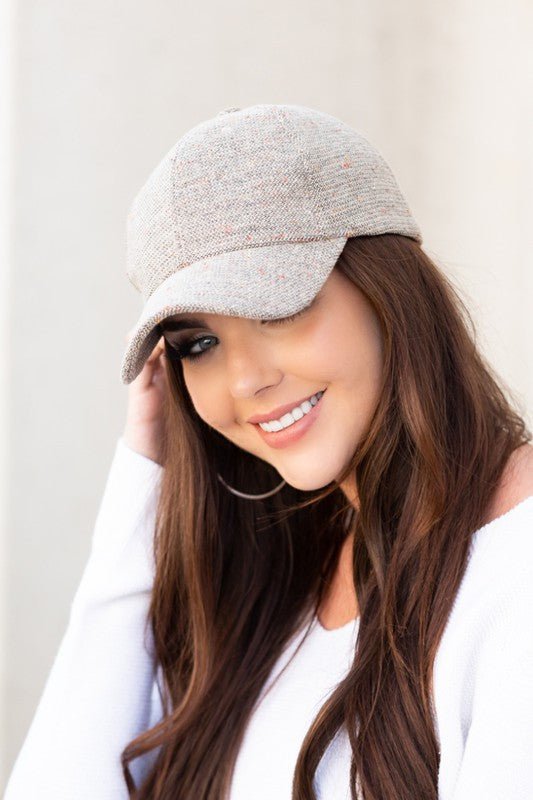 Fall Tweed Ball Cap - FamilyClothes