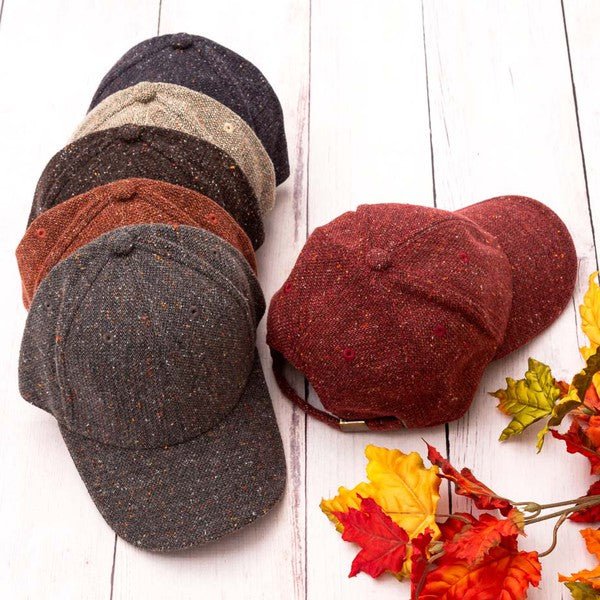 Fall Tweed Ball Cap - FamilyClothes
