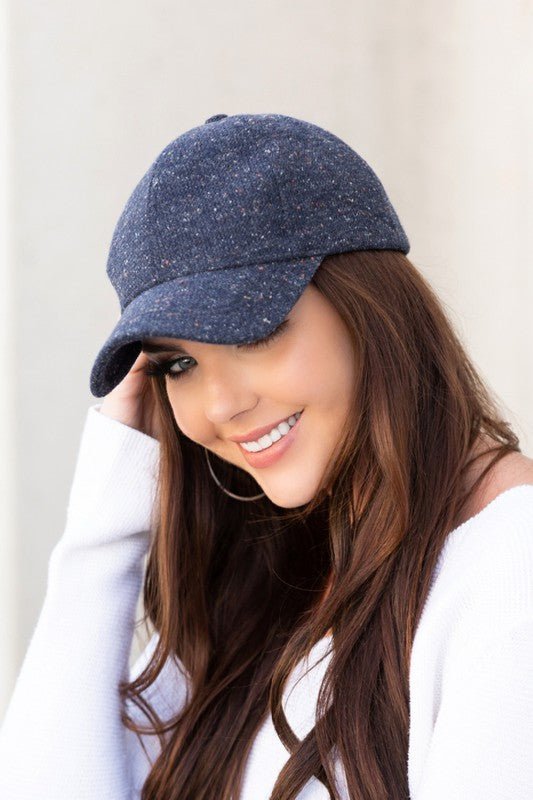 Fall Tweed Ball Cap - FamilyClothes