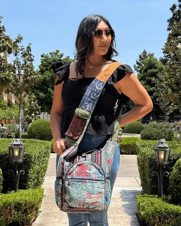 Kathmandu Collection Vintage Patchwork Hobo Bag - FamilyClothes