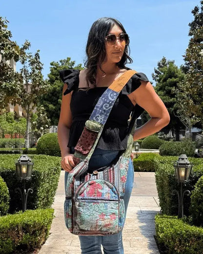 Kathmandu Collection Vintage Patchwork Hobo Bag - FamilyClothes