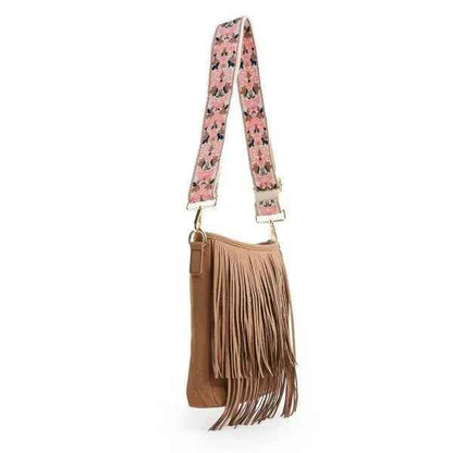 Kelce Influencer Style Vegan Fringe Bucket Bag - Stylish and Sustainable Option - FamilyClothes