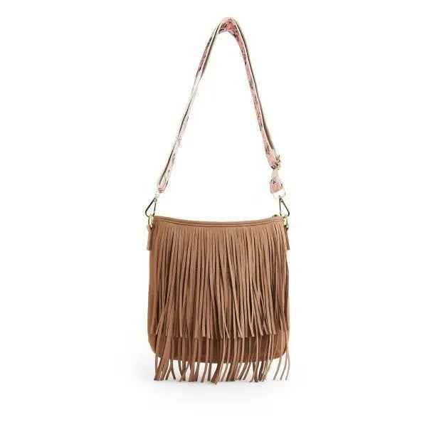 Kelce Influencer Style Vegan Fringe Bucket Bag - Stylish and Sustainable Option - FamilyClothes
