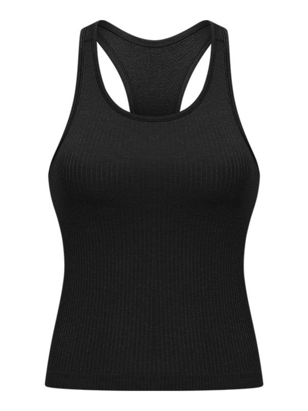 Round Neck Racerback Tank - FamilyClothes