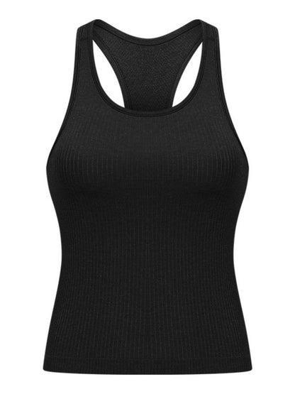Round Neck Racerback Tank - FamilyClothes