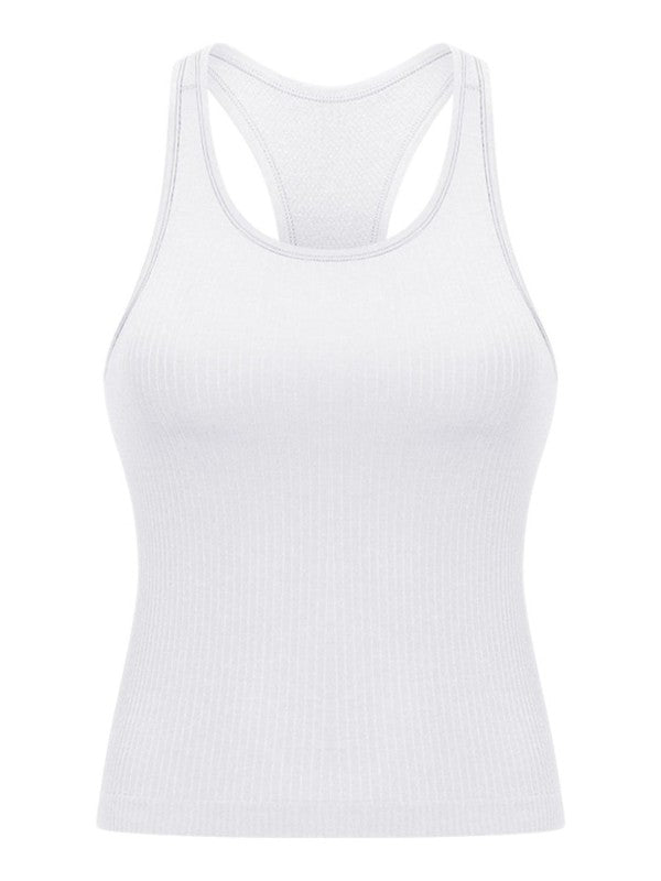 Round Neck Racerback Tank - FamilyClothes
