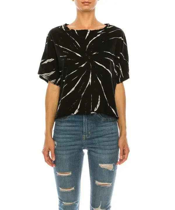 TWIST COTTON TIE DYE T - FamilyClothes