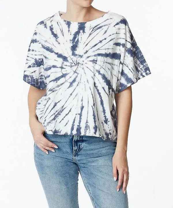 TWIST COTTON TIE DYE T - FamilyClothes