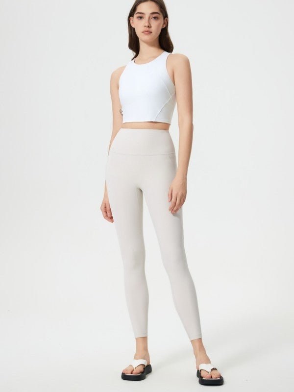 Wide Waistband Leggings - FamilyClothes